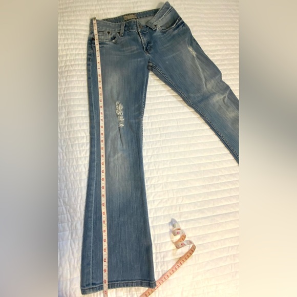 BKE Star 18 Distressed Stretch Flare Jeans - Picture 2 of 10